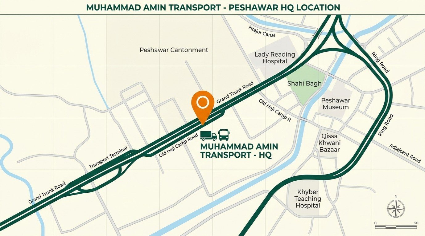 Peshawar Map